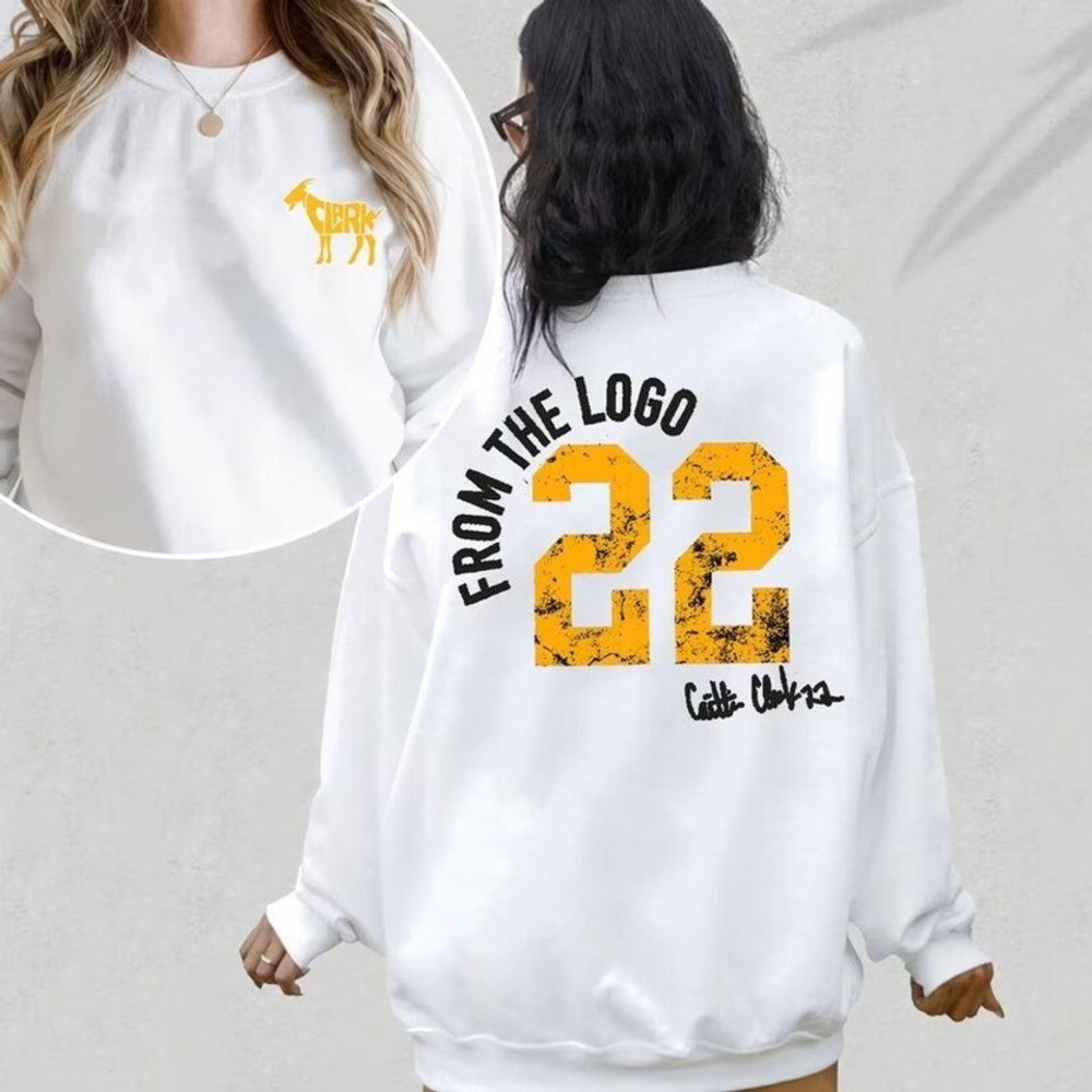 Caitlin Clark Shirt, From The Logo 22 Caitlin Clark 2 Sided Sweatshirts
